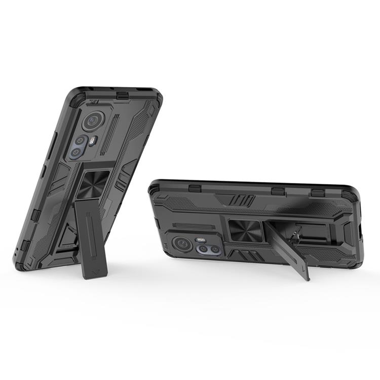 OEM Kickstand Shockproof Skal Xiaomi 12 Pro - Svart