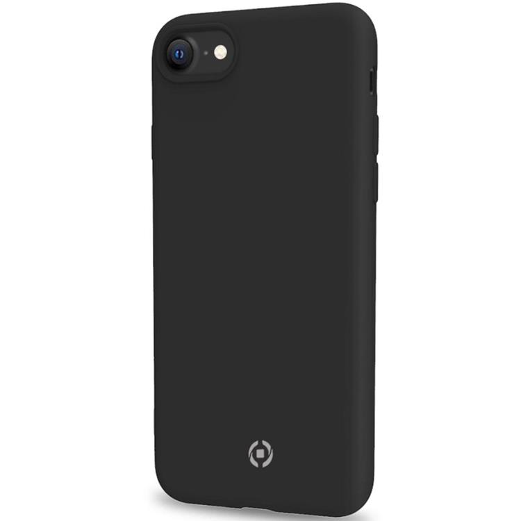 Celly Celly Cromo Soft Rubber Skal iPhone 7/8/SE 2020/2022 - Svart