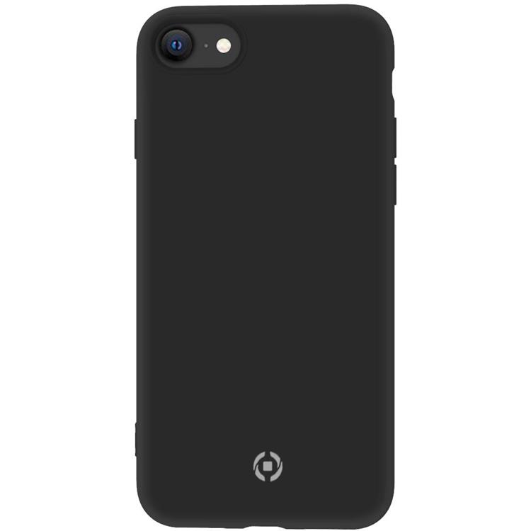Celly Celly Cromo Soft Rubber Skal iPhone 7/8/SE 2020/2022 - Svart