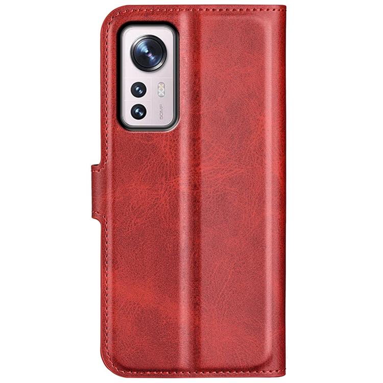 OEM Magnetic Clasp Plånboksfodral Xiaomi 12 Pro - Röd