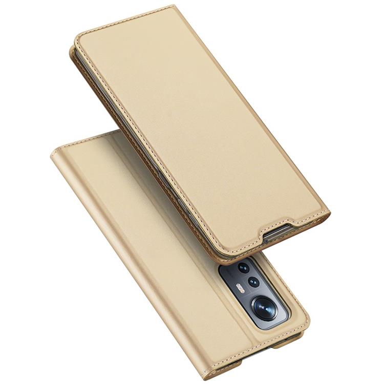 Dux Ducis DUX DUCIS Skin Series Plånboksfodral Xiaomi 12/12X - Guld