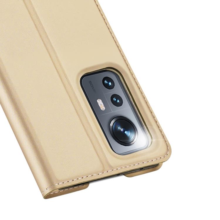 Dux Ducis DUX DUCIS Skin Series Plånboksfodral Xiaomi 12/12X - Guld