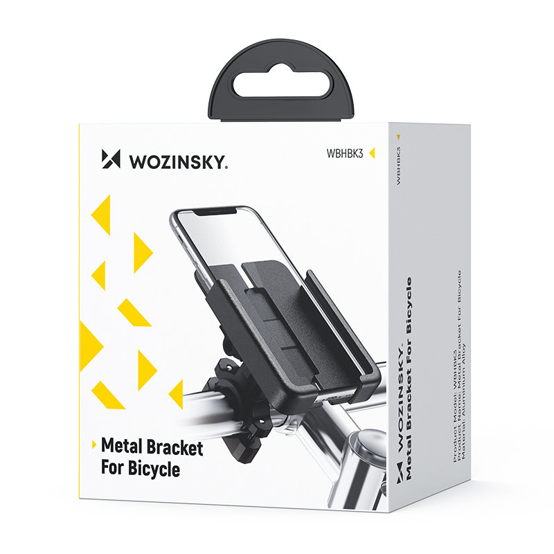 Wozinsky Wozinsky Metal Bike Smartphone Styre Mount - Svart