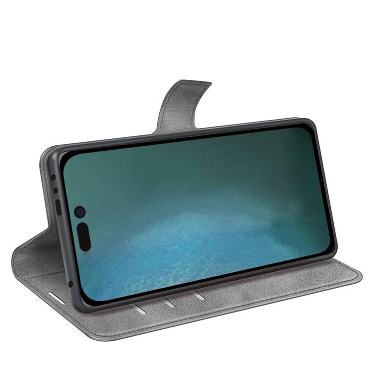 OEM Flip Folio iPhone 14 Plus Plånboksfodral - Grå