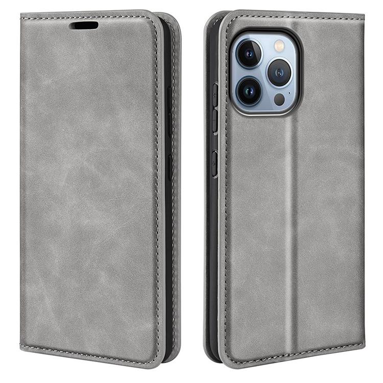 OEM Folio iPhone 14 Pro Plånboksfodral - Grå