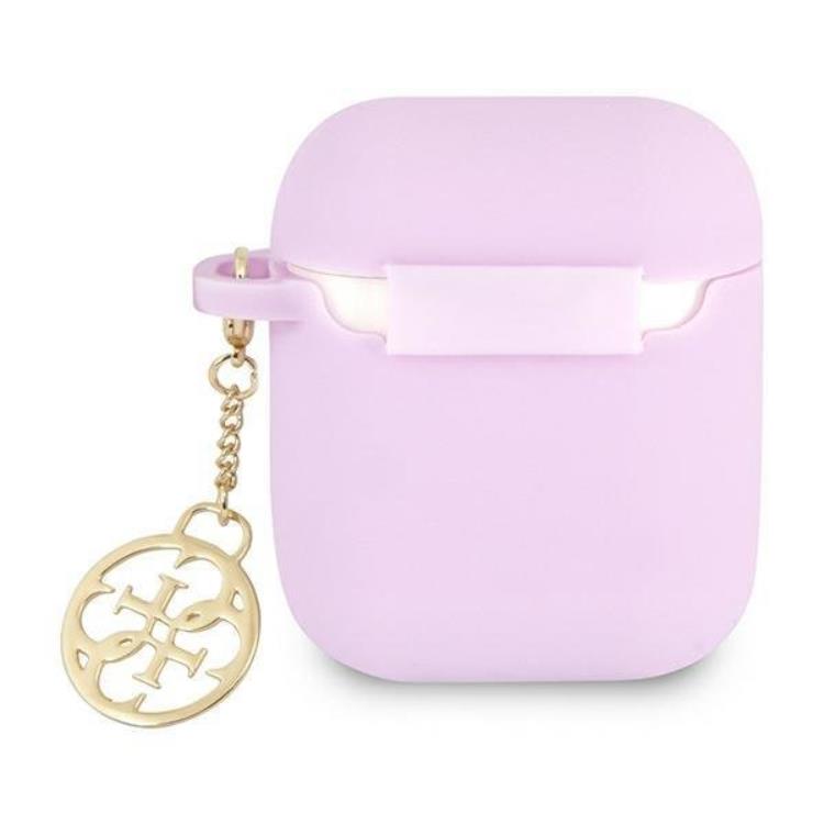Guess Guess Silicone Charm Collection Skal Airpods - Lila