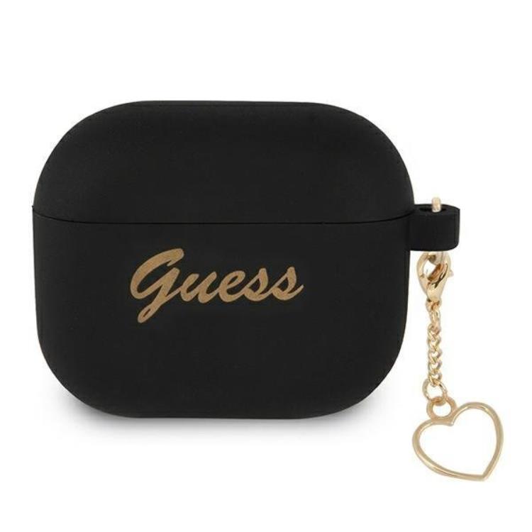 Guess Guess Silicone Heart Charm Collection Skal Airpods Pro - Svart
