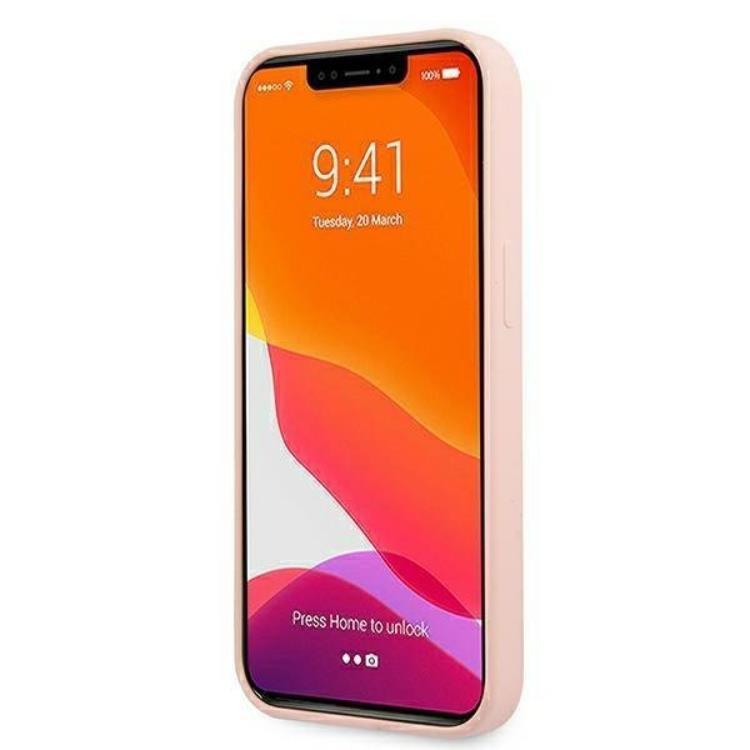 Guess Guess iPhone 13 Skal Magsafe Silicone Script Gold Logo - LjusRosa