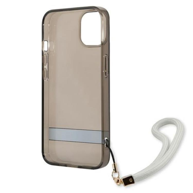 Guess Guess iPhone 13 mini Skal Translucent Stap - Svart
