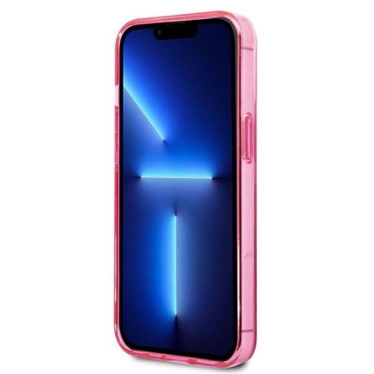 KARL LAGERFELD Karl Lagerfeld iPhone 13 Pro Skal Gradient Ikonik Karl & Choupette - Rosa