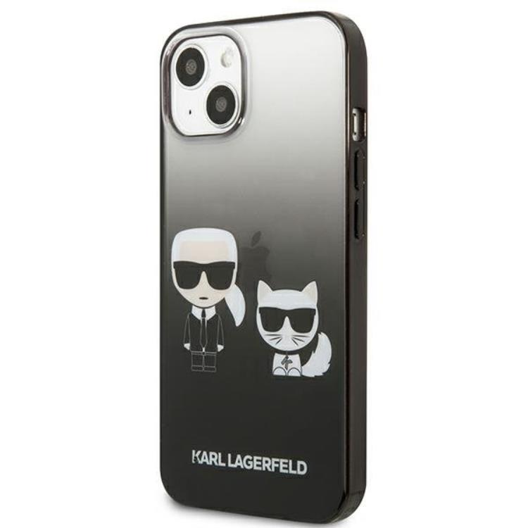 KARL LAGERFELD Karl Lagerfeld iPhone 13 mini Skal Gradient Ikonik Karl & Choupette - Svart