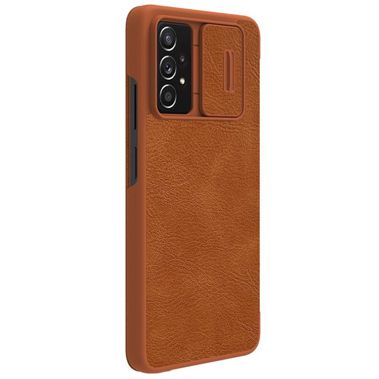 Nillkin Nillkin Galaxy A73 Fodral Qin läder Holster - Brun