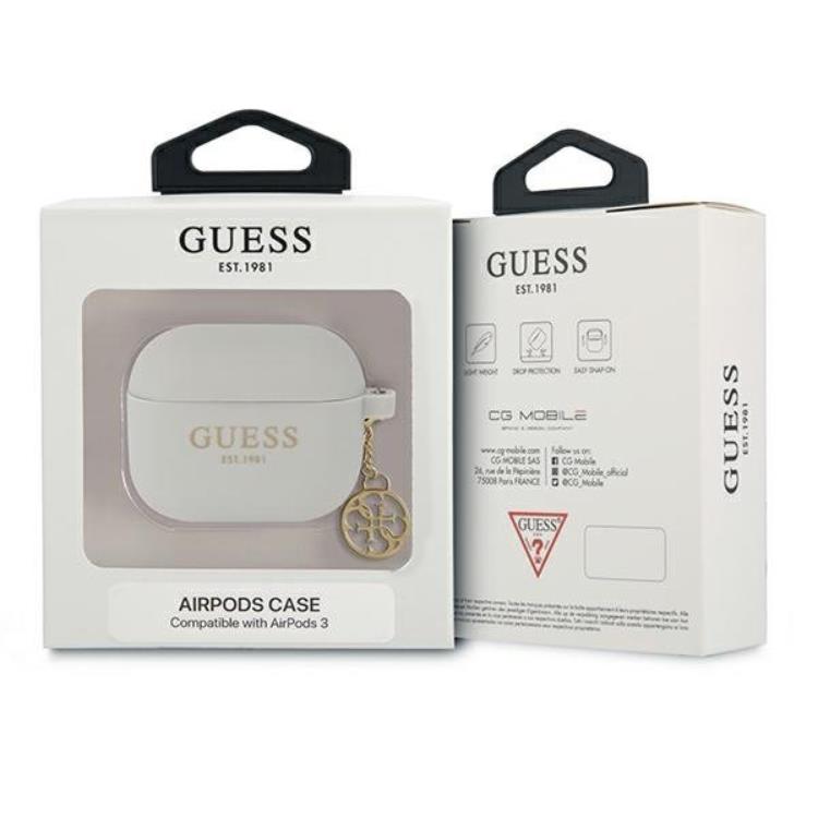 Guess Guess AirPods 3 Skal Silicone Charm Collection - Grå