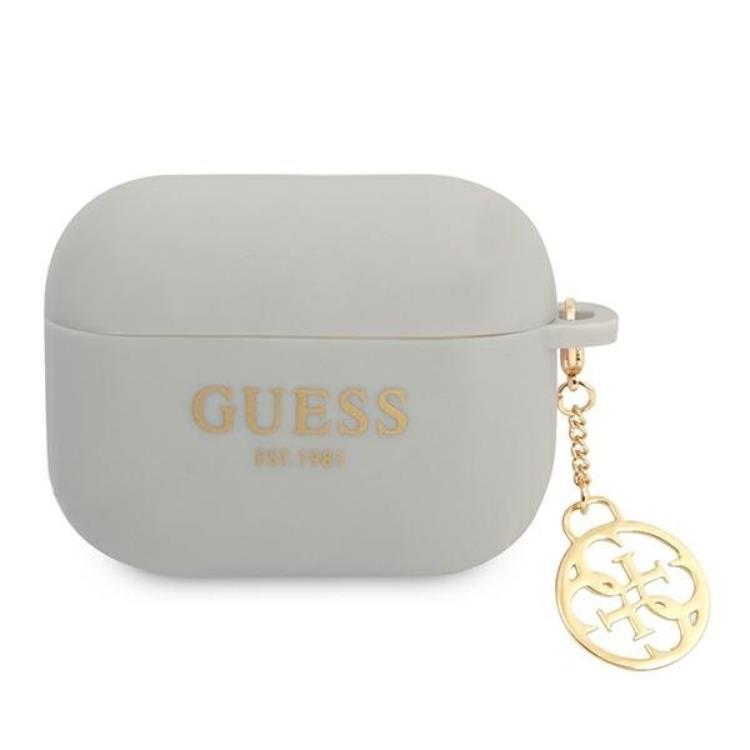 Guess Guess AirPods Pro Skal Silicone Charm Collection - Grå