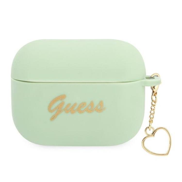 Guess Guess AirPods Pro Skal Silicone Charm Heart Collection - Grön
