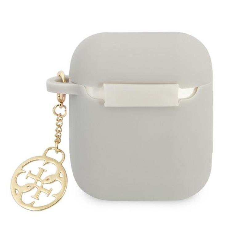 Guess Guess AirPods Skal Silicone Charm Collection - Grå