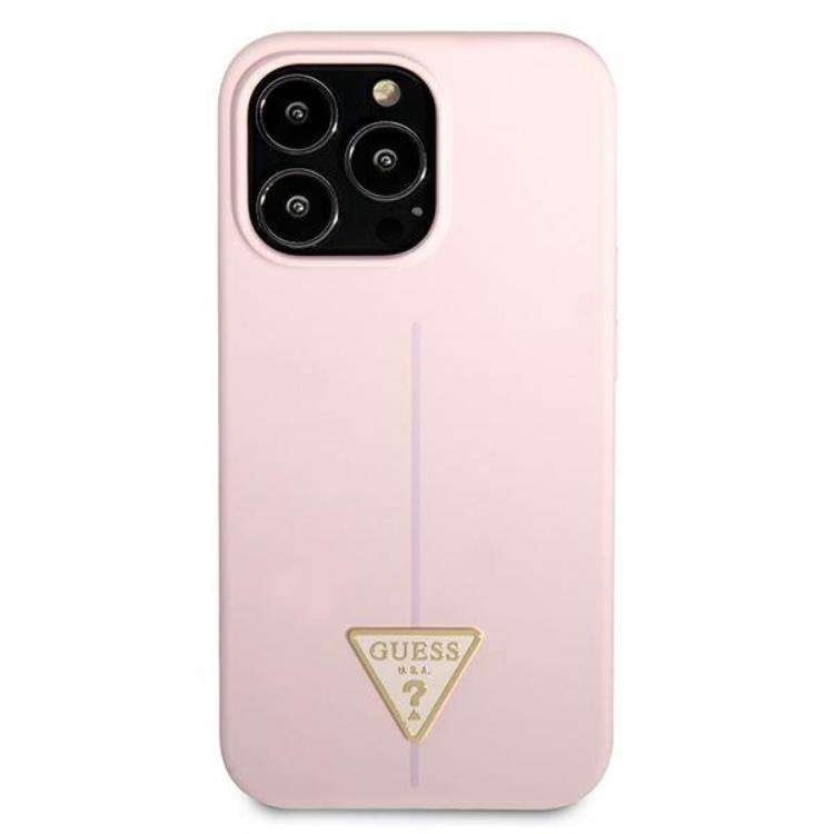 Guess Guess iPhone 13 Pro Max Skal Silicone Triangle - Lila