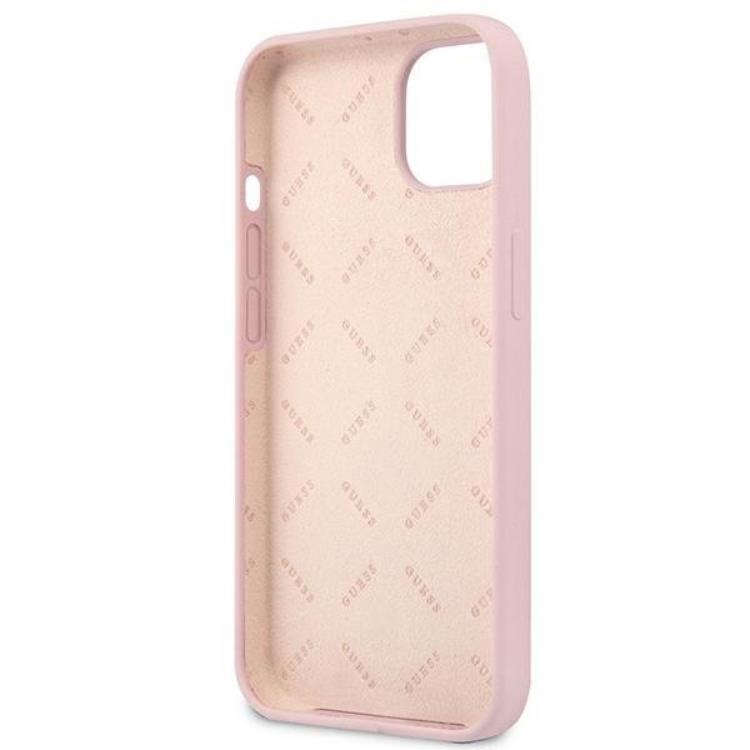 Guess Guess iPhone 13 mini Skal Silicone Triangle - Lila