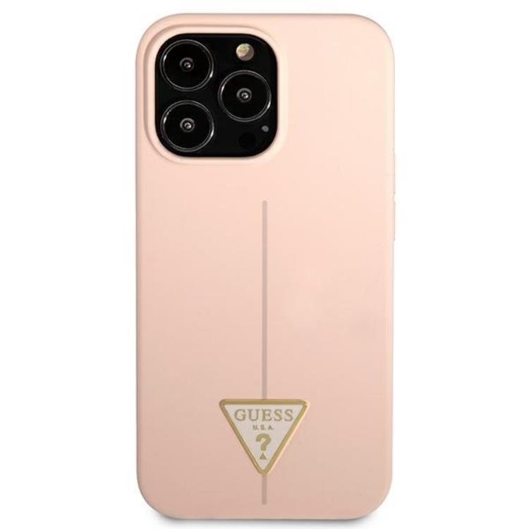 Guess Guess iPhone 13 Pro/13 Skal Silicone Triangle - Rosa