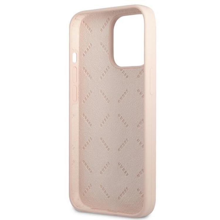 Guess Guess iPhone 13 Pro/13 Skal Silicone Triangle - Rosa