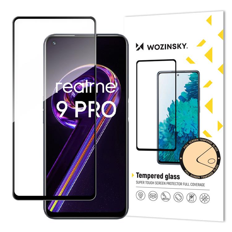 Wozinsky Wozinsky Realme 9 Pro Härdat glas Full Glue Super Tough - Svart