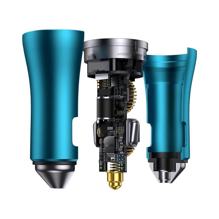 BASEUS Baseus Golden Contactor Pro Billaddare 2x USB-C 40W - Blå