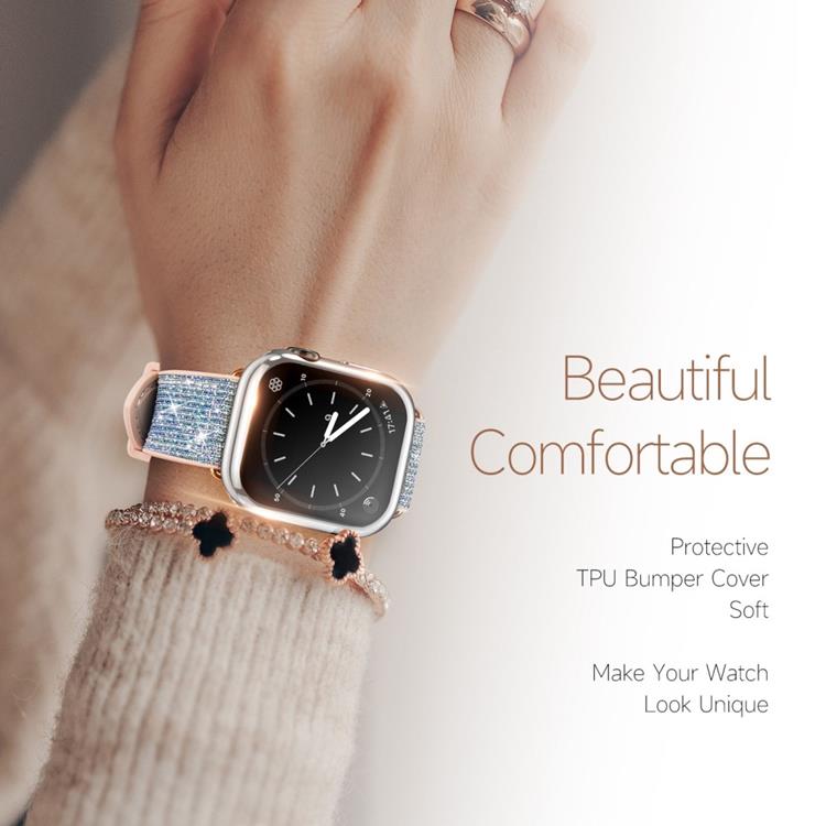 Dux Ducis DUX DUCIS Apple Watch 7 41mm Skal Somo Flexible - Silver