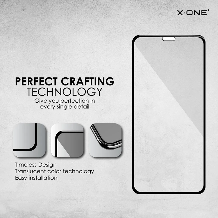X-One X-ONE Full Cover matt Härdat Glas till iPhone 11