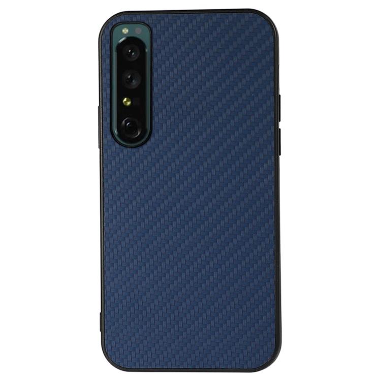 A-One Brand Sony Xperia 1 IV Skal Carbon Fiber Drop-proof - Blå