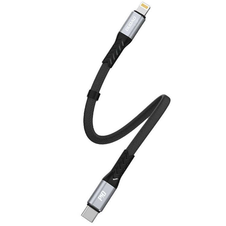 Dudao Dudao USB-C till Lightning kabel PD 20W 0.23m - Svart