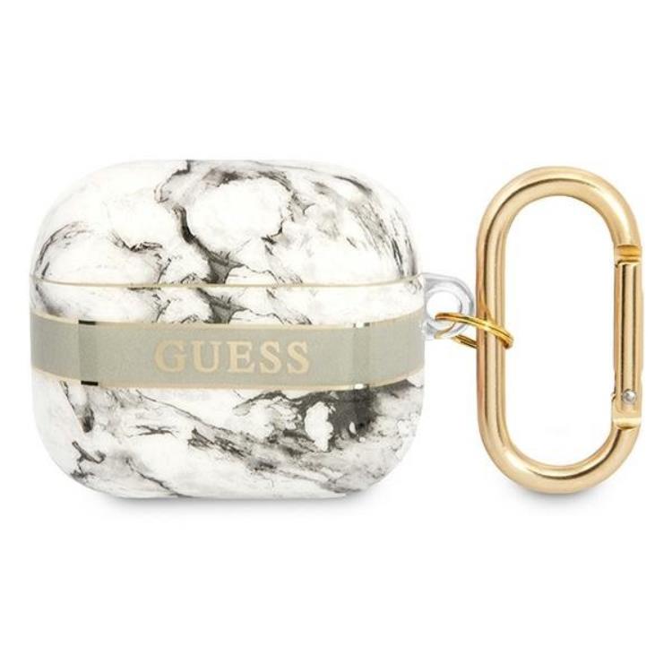Guess Guess Airpods 3 Skal Marble Strap Collection - Grå
