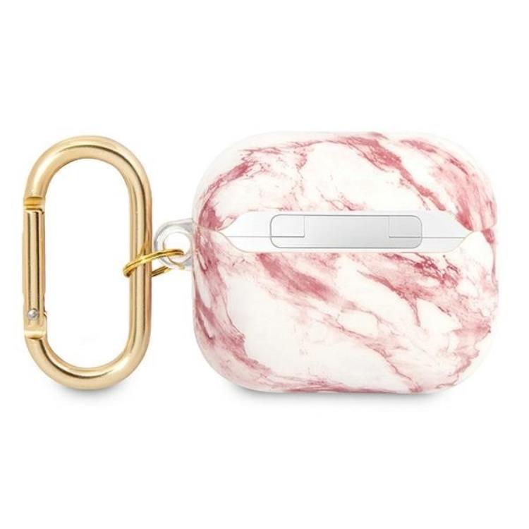 Guess Guess AirPods 3 Skal Marble Strap Collection - Rosa