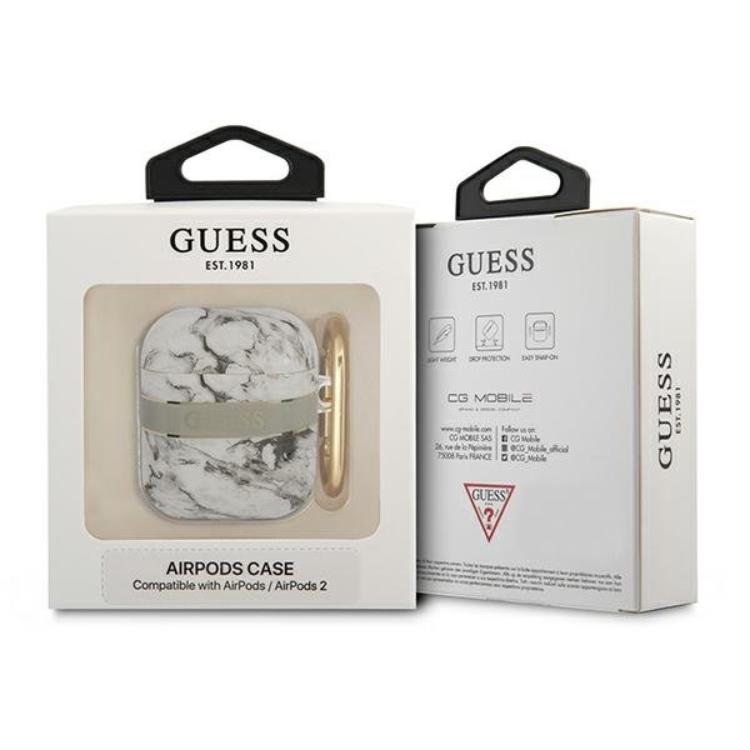 Guess Guess Airpods Skal Marble Strap Collection - Grå