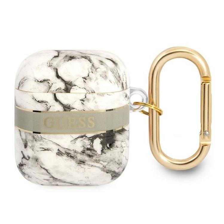 Guess Guess Airpods Skal Marble Strap Collection - Grå