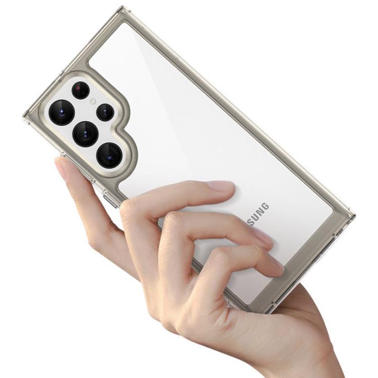 OEM Galaxy S22 Ultra Skal Outer Space med en Gelram - Röd