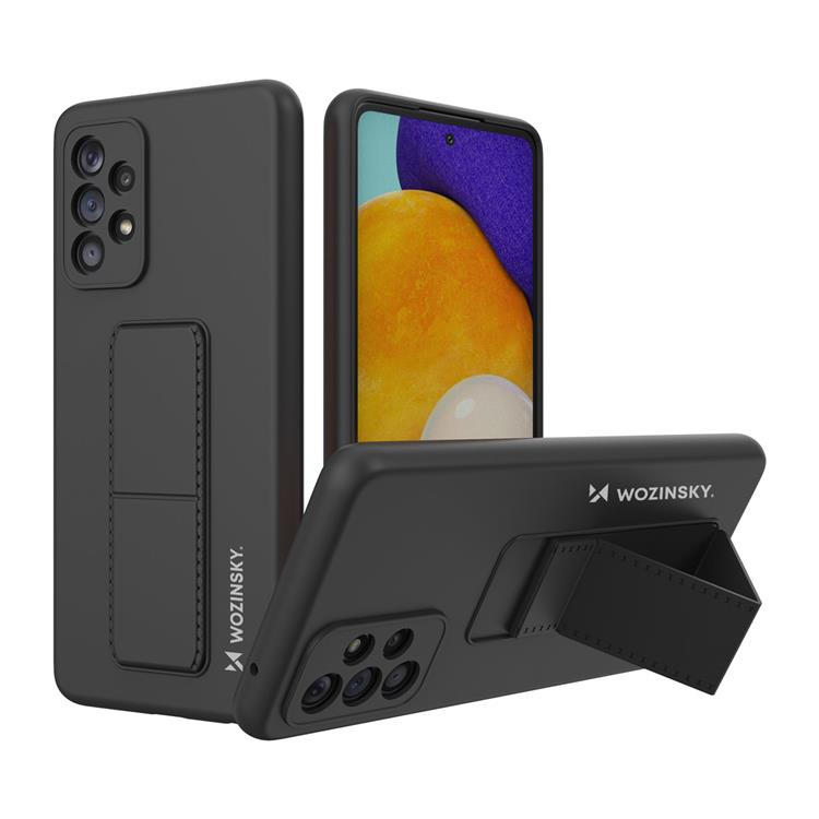 Wozinsky Wozinsky Galaxy A73 Skal Kickstand Silicone - Svart