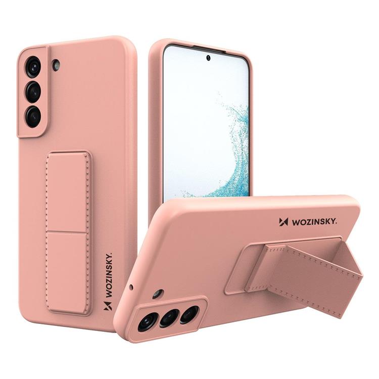 Wozinsky Wozinsky Galaxy S22 Plus Skal Kickstand Silicone - Rosa