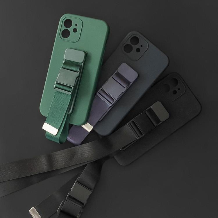 OEM Xiaomi Redmi 10 4G (2021/2022) Skal Rope Silicone Lanyard - Röd