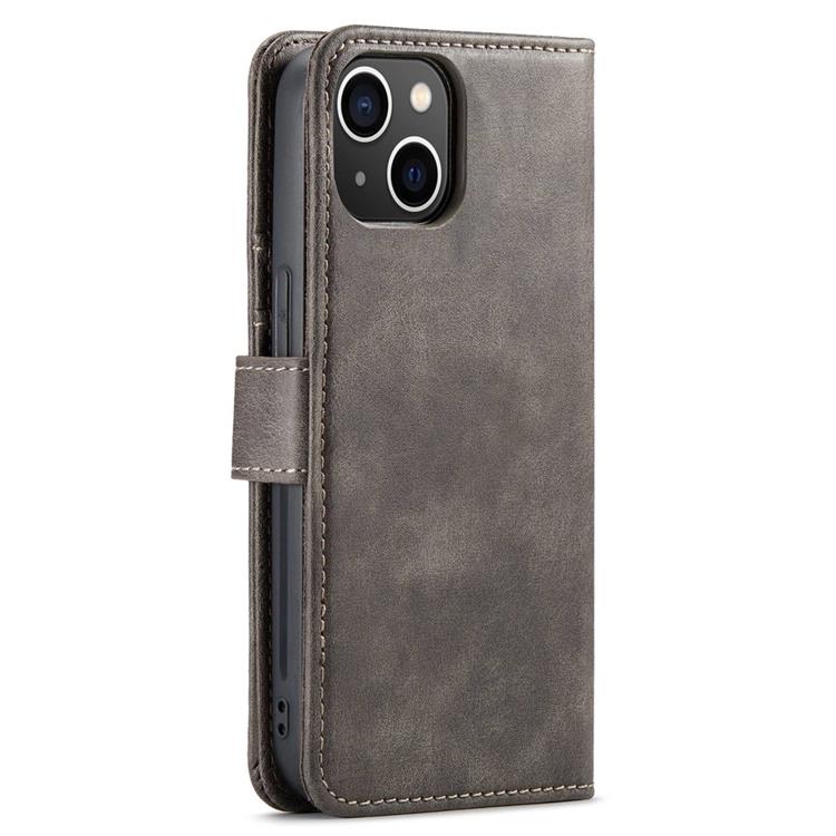 DG.MING DG.MING iPhone 14 Plus Plånboksfodral Split Detachable Flip - Grå
