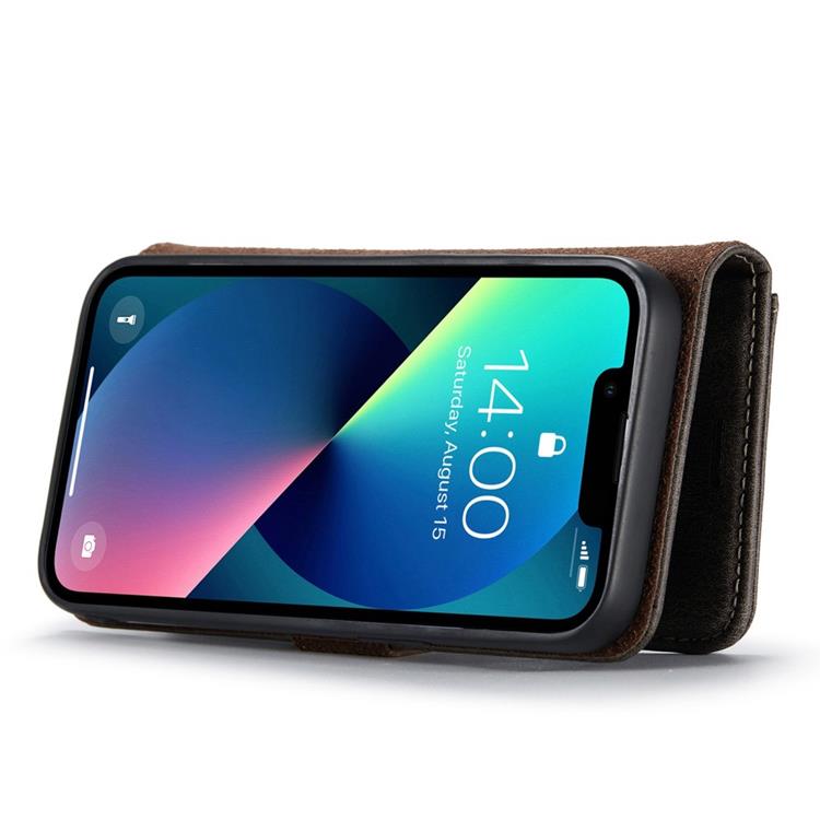 DG.MING DG.MING iPhone 14 Plus Plånboksfodral Split Detachable Flip - Grå