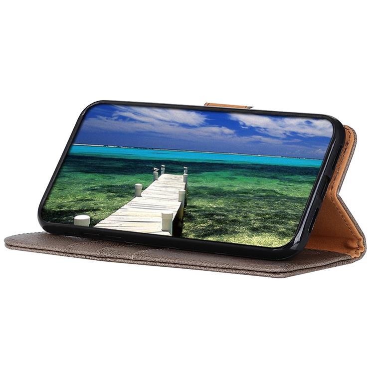 KHAZNEH KHAZNEH iPhone 14 Pro Max Plånboksfodral Retro - Grå