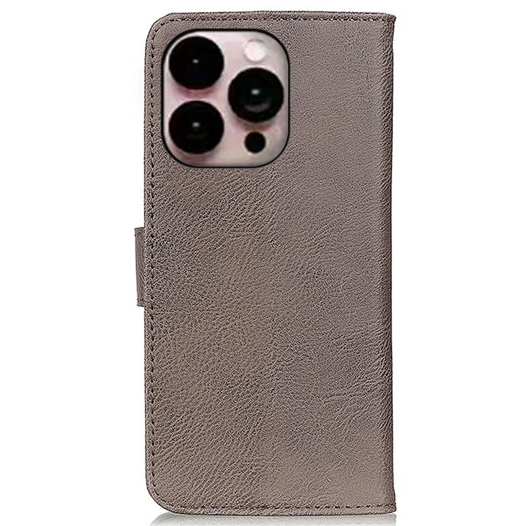 KHAZNEH KHAZNEH iPhone 14 Pro Max Plånboksfodral Retro - Grå