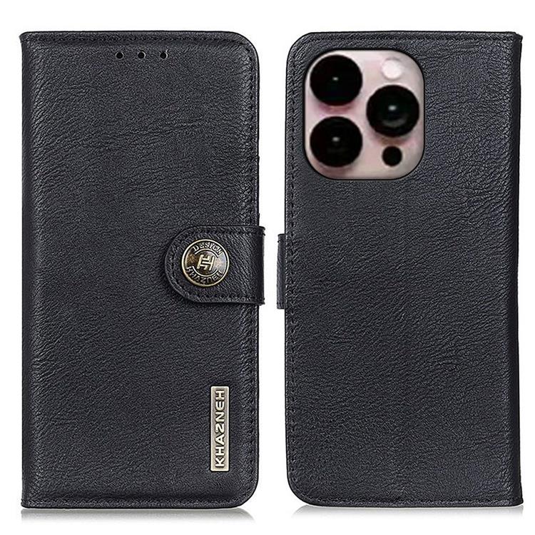 KHAZNEH KHAZNEH iPhone 14 Pro Max Plånboksfodral Retro - Svart