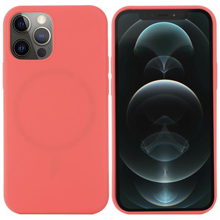 OEM iPhone 14 Pro Max Skal Magsafe Silicone Ultra Slim - Skrikrosa