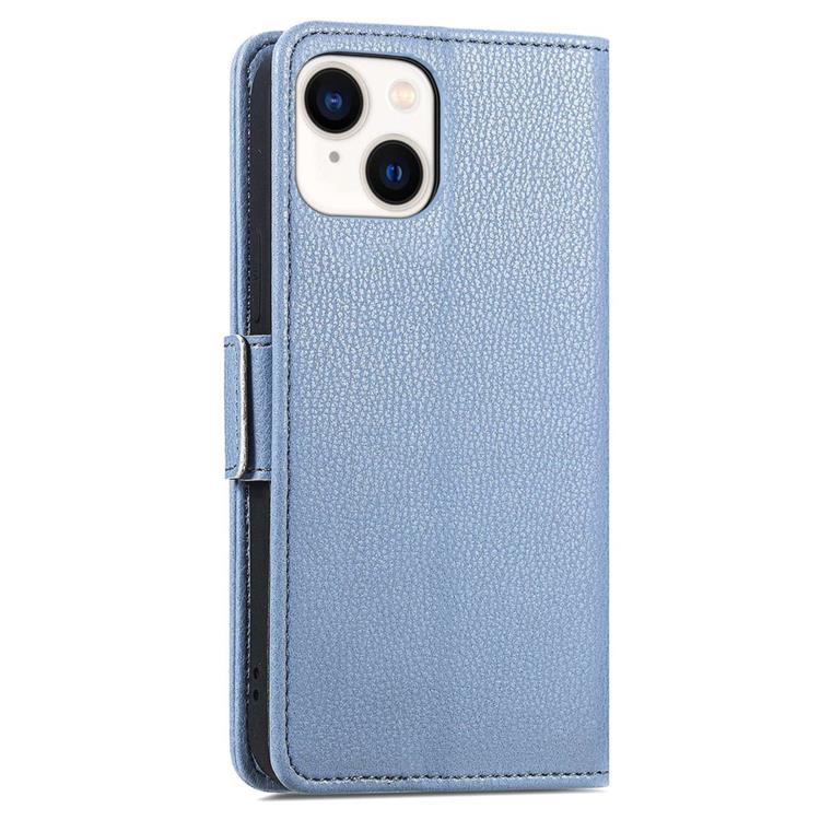 OEM iPhone 14 Plus Plånboksfodral Flower Decor Magnetic - Blå