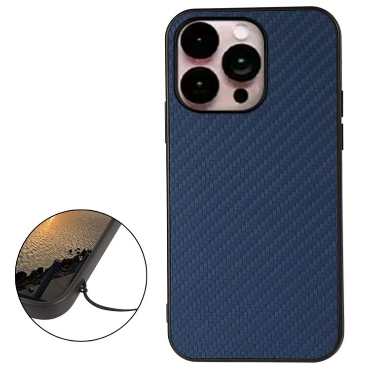OEM iPhone 14 Pro Max Skal Carbon Fiber - Blå