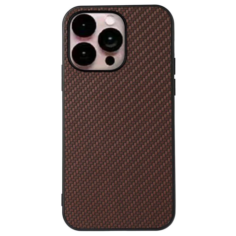 OEM iPhone 14 Pro Skal Carbon Fiber - Brun