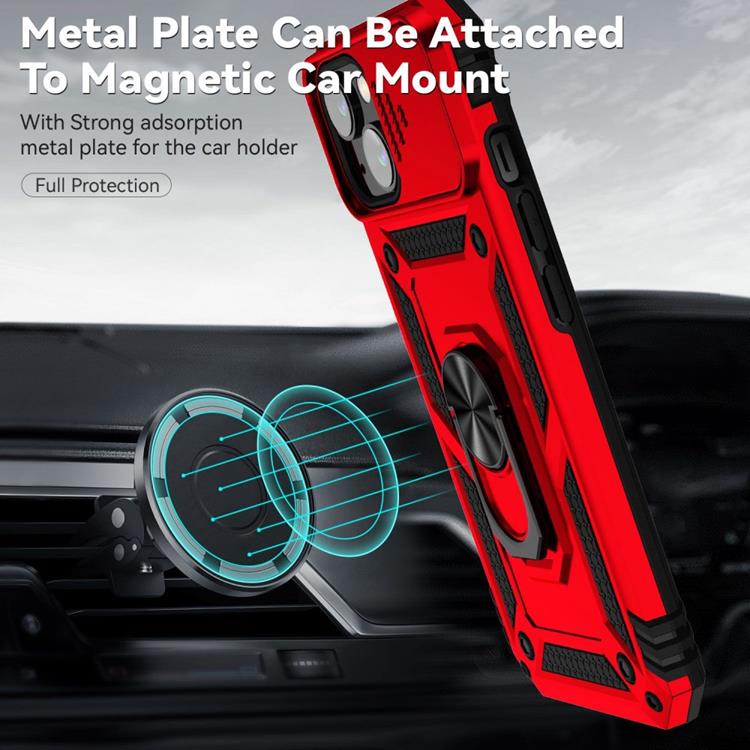 OEM iPhone 14 Skal Ringhållare Kickstand - Röd