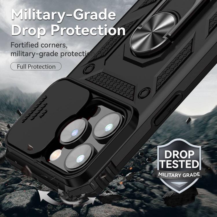 OEM iPhone 14 Pro Skal Ringhållare Kickstand - Svart