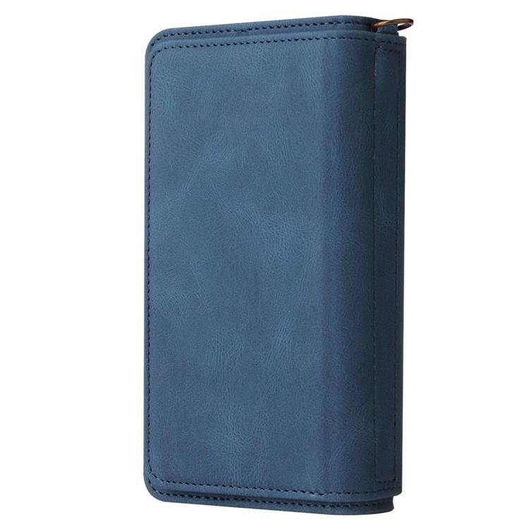 OEM iPhone 14 Pro Plånboksfodral KT Zipper - Blå